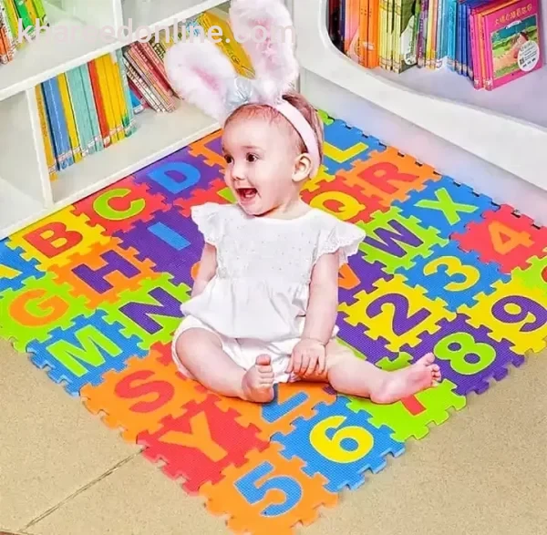 36 Pcs Large – 6mm Baby Play Mate – Abc & 123 Kids Learning Floor Puzzle Mat