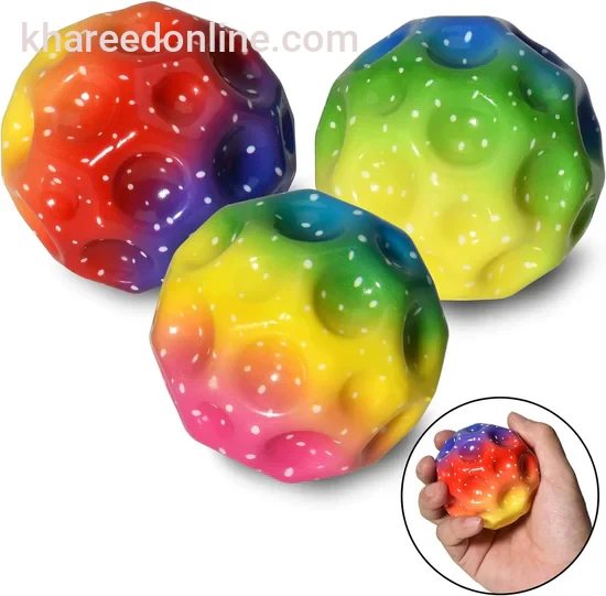 1 Pc Of Super High Bouncing Colorful Space Moon Ball (random Color)