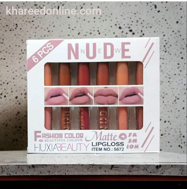 Nude Matte 6 Pcs Lip Gloss